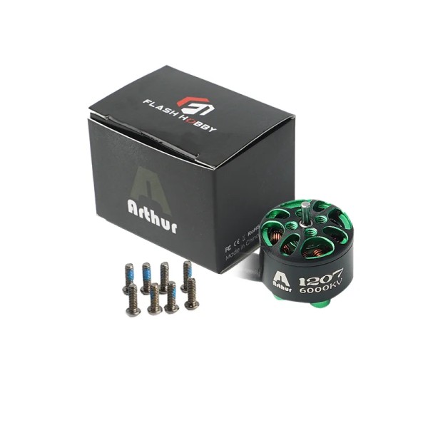 Motore Brushless RC Originale Flashhobby A1207 1207 6000KV 3-4S per Droni da Corsa, Multicotteri e Auto RC